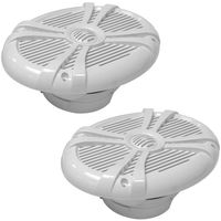 Seismic Audio - SA-MS69W - Pair of 500 Watt White 6x9 Inch 2-Way Waterproof Boat/Marine Speakers - 1000 Watt Marine Speaker System