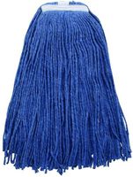 Winco Premium Yarn Mop Head, 32-Ounce, 4 Ply Cut Head, Blue