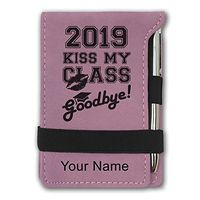 Mini Notepad, Kiss My Class Goodbye 2019, Personalized Engraving Included (Pink)