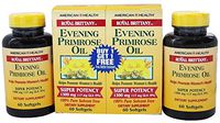 American Health Royal Brittany Evening Primrose Oil Super Potency (60+60) Twin Pack Special 120 Softgels