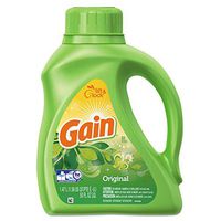 Gain Liquid Laundry Detergent, Original, 50oz Bottle, 6/Carton