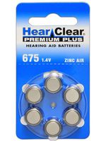 HearClear Hearing Aid Batteries Size 675 (60 Batteries)