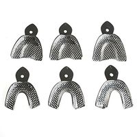 Zgood 6Pcs/kit Stainless Steel Impression Teeth Tray Autoclavable