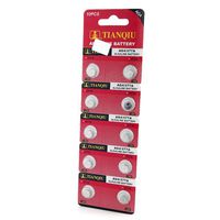 Century Accessory 10 Pack AG4 377 377A LR626 SR66 1.5 Volt Alkaline Button Cell Watch Battery