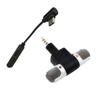 Yliquor Stylish Portable Type C to 3.5mm Audio Adapter External Wireless Microphone for DJI Osmo Pocket (Black)