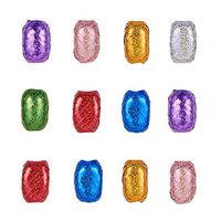 NBEADS 1 Set 7 Rolls 5mm Wide Mixed Color Single Face Laser Balloons Ribbons, Colorful Curling Ribbon with Glitter Powder for Party and Festival Decoration, Crafts and Gift Wrapping, 10.93 Yards/Roll