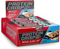 BSN Protein Crisp Bar by Syntha-6, Low Sugar Whey Protein Bar, 20g of Protein, Cookies & Cream, 12 Count