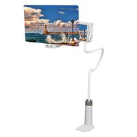 Alexsix Bendable Mobile Phone High Definition Projection Bracket, Adjustable Flexible All Angles Space Saving Universal Phone and Tablet Stands Book Rest Reading Support Cushion for Smartphones