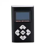 MChoice USB Mini MP3 Player LCD Screen Support 8GB Micro SD TF Card (Black)