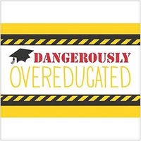 32 (2pk of 16) Tassel Talk Graduation Beverage Napkins - Overeducated (10"x 10")