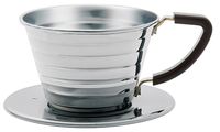 Kalita # #04021 Stainless Steel Wave 155 Coffee Dripper, Size