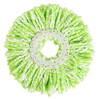Spinning Mop,Spinning Mops Head Microfiber Refill Magic Rotating 360° Mop for Cleaning(Green White)