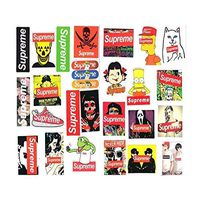 Juseko SUP Stickers Waterproof 25Pcs Supreme Children Adult Teens Teacher Toddlers Water Bottles Laptop Car Travel Luggage Suitcase Skateboard Vinyl