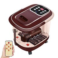 Foot Massagers,Multifunctional Fully Automatic Household Shiatsu Spa Roller Massage Bucket Heated Electric Footbath with Remote Control,Foot Massage Health Care Pain Relief