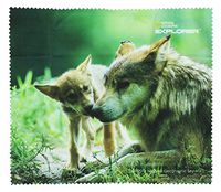 Microfiber Lens Cleaning Cloth Featuring Images from National Geographic, Wolves