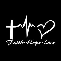 856store Clearance Sale Jesus HOPE LOVE FAITH Prayer Creative Vinyl Car Sticker Decal Auto Decoration