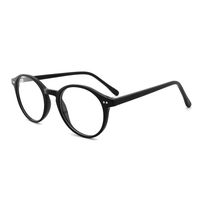 O-Q CLUB TR90 Non presription Eyewear Frames Blue Light Blocking Glasses for Men Women Thick Round Rim Frame Eyeglasses(Black)