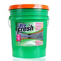 Ultra Fresh Platinum Original Green Plus Fabric Softener HE Liquid Laundry Detergent. Concentrated; Does up to 640 Loads. Compares to Name Brand. 5 Gallons (640 oz)
