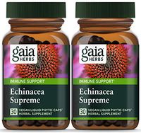 Gaia Herbs Echinacea Supreme Liquid Phyto-Capsules, 30 Count (Pack of 2)