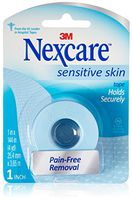 Nexcare Sensitive Skin Tape, Long-term Adhesion Removes Cleanly Ideal for Those with Fragile or Sensitive Skin, 1" X 4 yd, (Pack of 4)