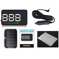 YICOTA HUD Car LED Head-Up Dual Display System 3.5" GPS Navigation Clear Data Reflector Projector for All Cars (A5)