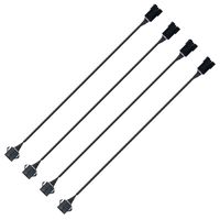 LYLLA 4 Pcs 90cm Extension Cable Wire Cord Set for LED Glow Light Multi-color Neon Strip