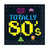 Beistle 80s Luncheon Napkins 16/Pkg (3-Pack)