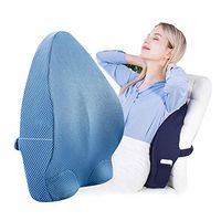 DYYTRm Lumbar Support Cushion - -Helps Sciatica Back Pain-Gives Relief Chair Back Support Cushion with Luxury Features - for Office Chair Or Car