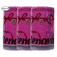 Renova Red Label Paper Towel- Fucsia (120 Sheets) (Pack of 3)