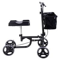 Mandycng 300 Lbs. Knee Walker Aid Scooter Trainer w/Basket Rolling Wheel Handlebar Medical Drive Steerable Portable