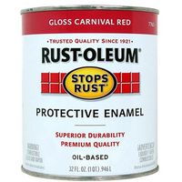 RUST-OLEUM 7763504 Carnvl Red Stoprust Qt