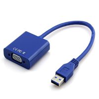 NOVPEAK USB 3.0 to VGA Adapter Converter, Male to Female Connector for USB-Enabled PC Laptop Windows 10/8.1/8/ 7 etc (Thunderbolt 3 Compatible)