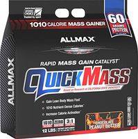 ALLMAX Nutrition QuickMass Rapid Mass Gain Catalyst, Peanut Butter Chocolate, 12 lbs