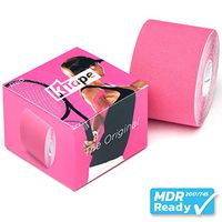 K-Tape Original Latex-Free Kinesiology Tape with Cotton and Long Lasting Physiobond Adhesive Single Roll - Red - 5cmx5m