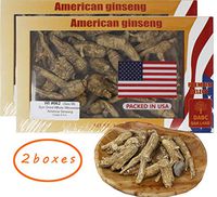 DABC OAK LAND 4OZ*2=227g/2 Boxes Hand-Selected American Wisconsin Farmed Ginseng Root | Whole 整枝美国西洋参 花旗参 礼盒装 |Cultivated American Wisconsin Ginseng WI 062# Box