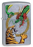 Custom Personalized Chinese Dragon Street Chrome™ Zippo Windproof Lighter Free Engraving #29837