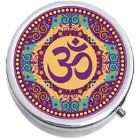 Colorful Ohm Medicine Vitamin Compact Pill Box
