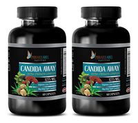 Metabolism and Energy Vitamins - Candida Away Complex - Extra Strength - Candida Overgrowth Supplements - 2 Bottles (120 Capsules)