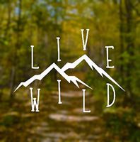 CCI Live Wild Wanderlust Decal Vinyl Sticker|Cars Trucks Vans Walls Laptop| White |5.5 x 4.25 in|CCI891