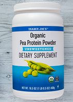 Organic Pea Protein Powder Unsweetened Dietary Supplement