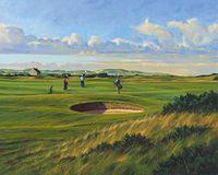 Hi-Look Microfiber Cleaning Cloth - St. Andrews Hole 4, Ginger Beer