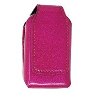 Insulin Pump Vertical Carrying Case/Pouch with Belt Clip (Size Large: L3.75" X W2.0" X D0.75") (RED)