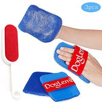 Pet Hair Remover, Dog Cat Fur Glove Mitt and Lint Remover Brush, Removal for Clothes Furniture Car Couch Sweaters Sofa Carpet Vehicle (3Pcs)