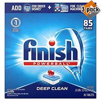 Finish - All in 1-85ct - Dishwasher Detergent - Powerball - Dishwashing Tablets - Dish Tabs - Fresh Scent (Packaging May Vary) - 3 Pack