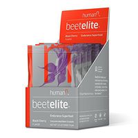 HumanN BeetElite Superfood Concentrated Beet Powder Nitric Oxide Boosting Athletic Endurance Supplement (Black Cherry Flavor, 0.35-Ounce, 10 Packets), Beet Red, 10 Servings