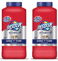 Resolve Pet Carpet Cleaner Powder, 18 oz Bottle, for Dirt Stain & Odor Removal (2-PACK)