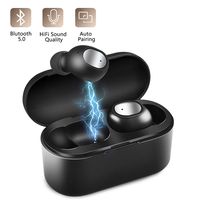 Wireless Earbuds Bluetooth Headphones, Bluetooth 5.0 Earphones, TWS Wireless in-Ear Built-in Mic Headphones, Noise Isolated Gaming Headset/Sports Earbuds with Charging Case,ZX1