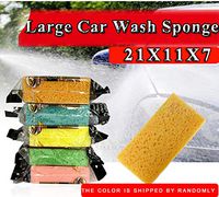 Car Wash Sponges Cleaning Scrubber Handy Multi Functional Washing Sponges for Kitchen with (A:1PC(21 * 11 * 7cm))