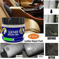 Aliturtle Professional Leather Color Restorer Recoloring Balm - Refinish, Repair, Renew Faded Burns Scratched Leather & Vinyl for Sofa, Clothing, Purse, Shoes, Car Seats, Couch, Pack of 4 Repair Cream