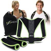 EXOMEND Posture Corrector for Men & Women - Back Support Brace for Upper Back & Neck Pain Relief - Anti-Slouching Trainer – Spine Alignment Correction Device - Best for Gamers – M to XL